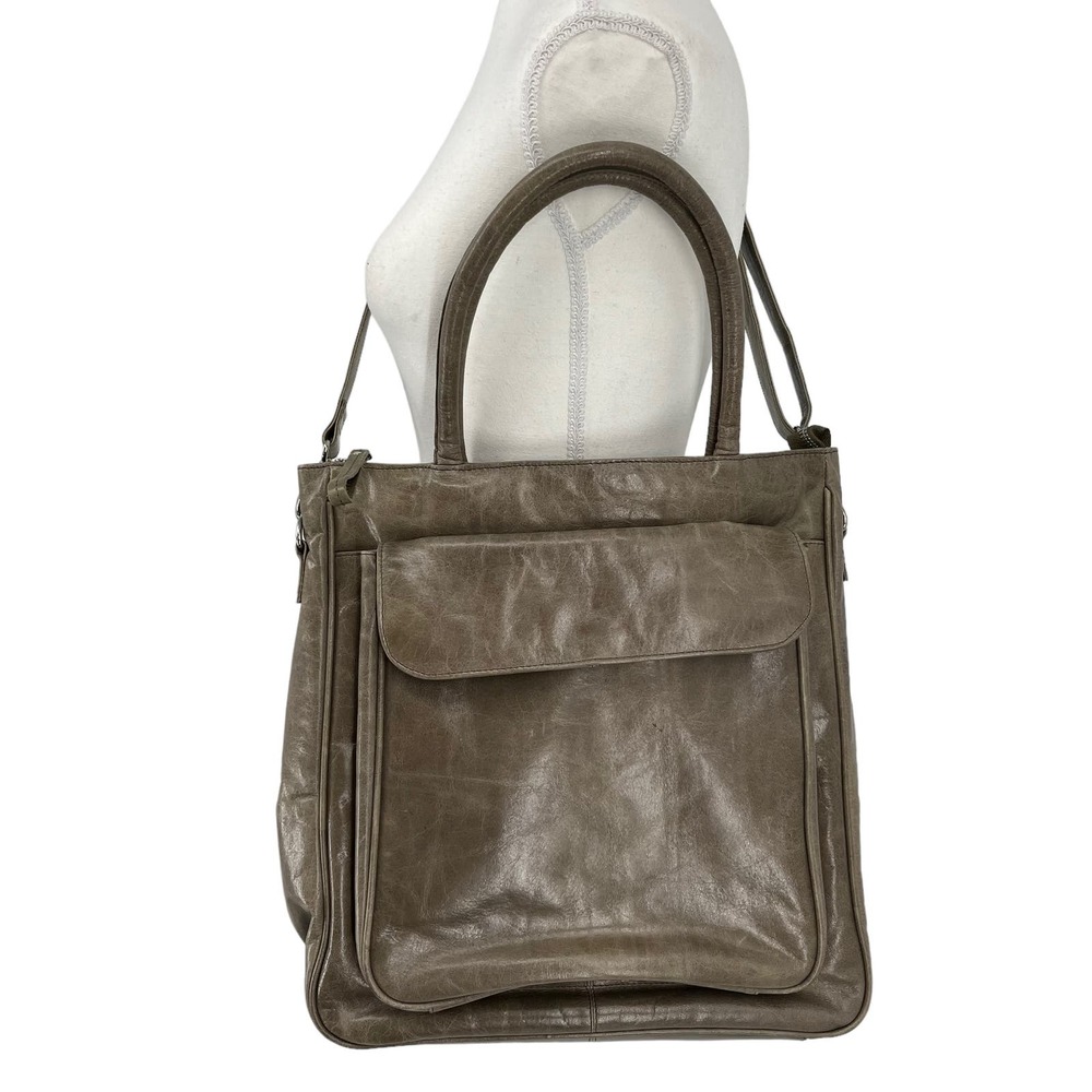 Vintage Y2K Latico Leather Shoulder Bag Gray Handbag